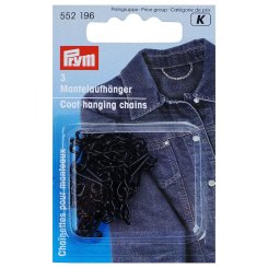 Prym Mantelaufhänger Kette (schwarz/ 3 St.)